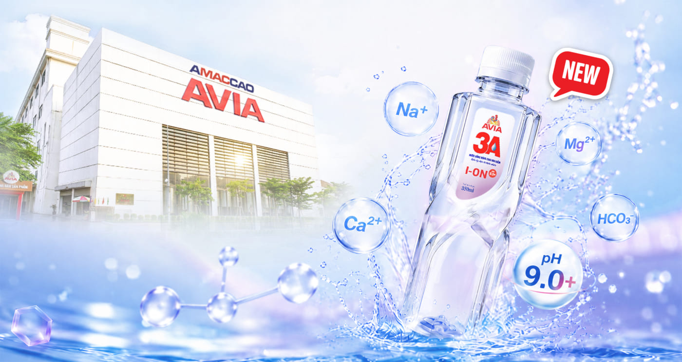 Sản phẩm của AVIA giúp bù nước, bù khoáng, bổ sung lượng vi khoáng thiết yếu cho cơ thể