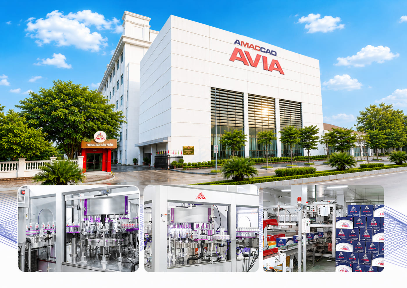 Dây chuyền sản xuất công nghệ Nhật Bản tại nhà máy AVIA