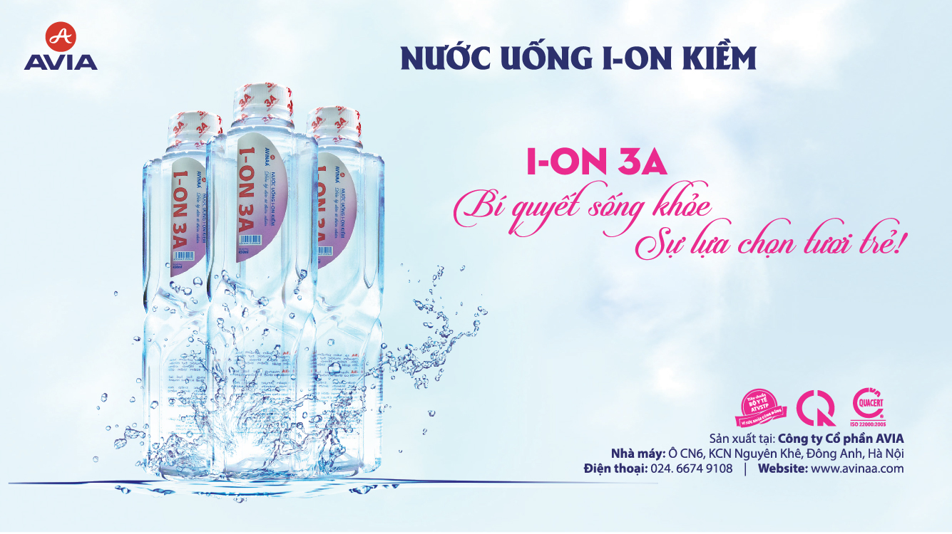 AVIA - Ra mắt sản phẩm nước uống I-ON KIỀM - I-ON 3A áp dụng công nghệ ...
